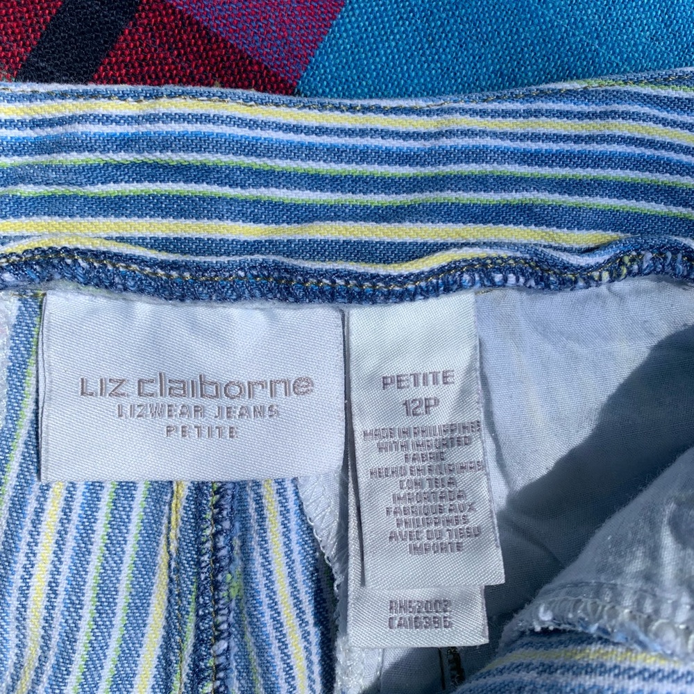 Liz Claiborne Multicolor Striped Jeans